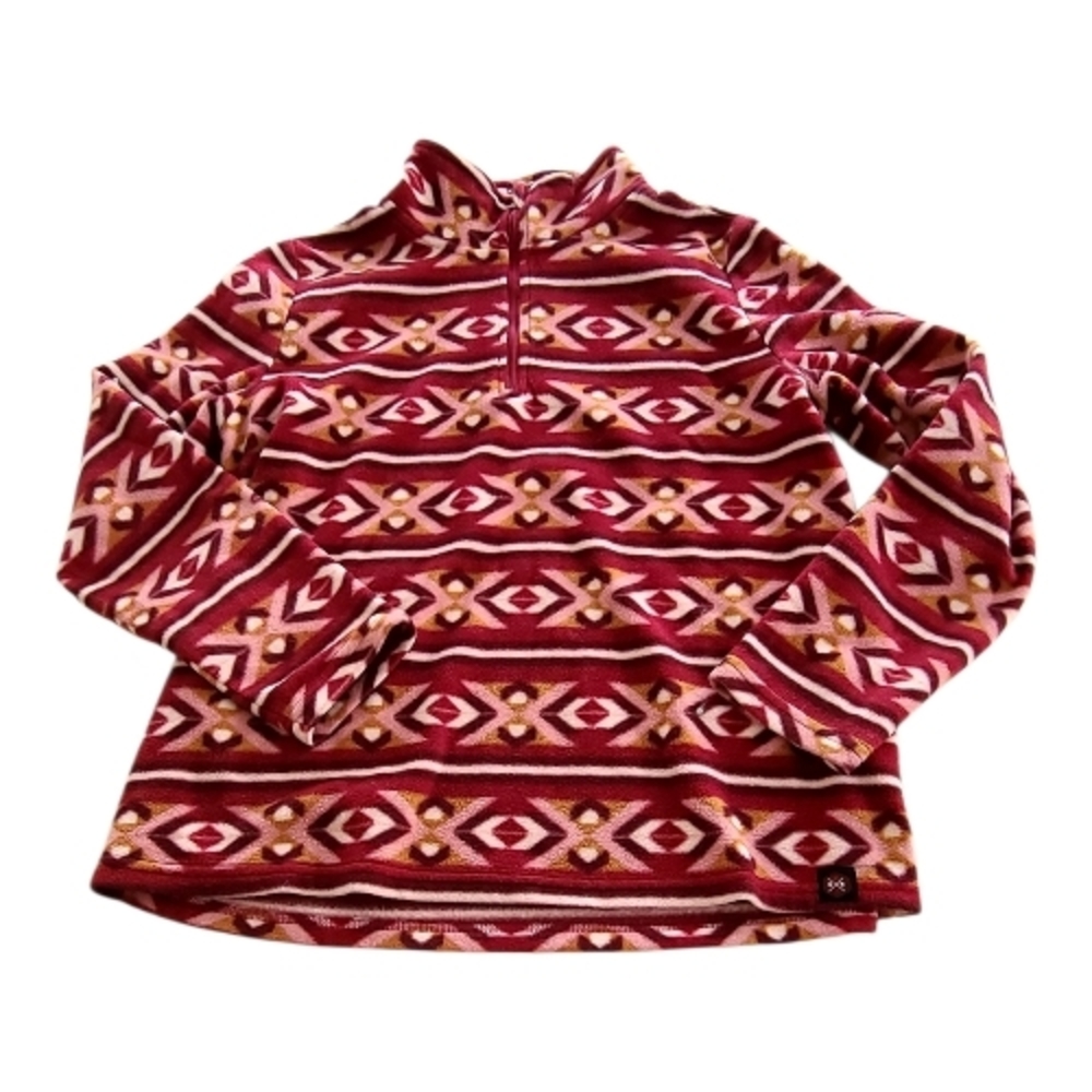 Mountains And Isles Women's Patterned Fleecw 1/4 Zip